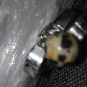 Dalmatian Jasper ring